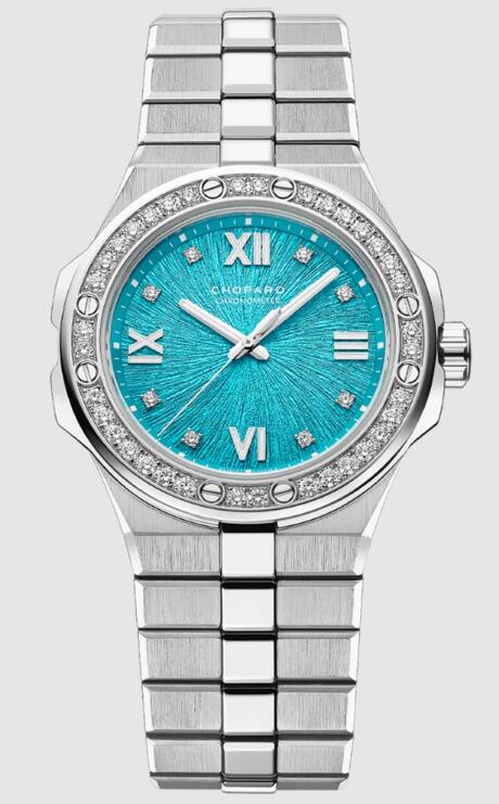 Review Chopard ALPINE EAGLE 36 MARITIME BLUE Replica Watch 298601-3008